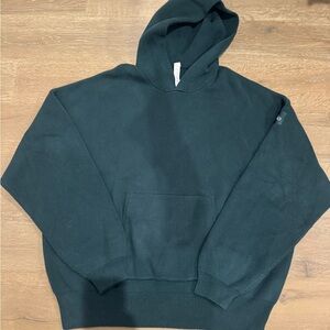 ALO Yoga scholar hooded sweater XL Midnight green